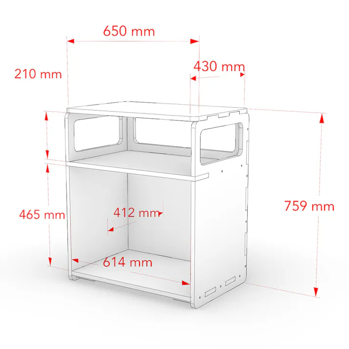 【CDM】木製キッチンカウンター【別送品】