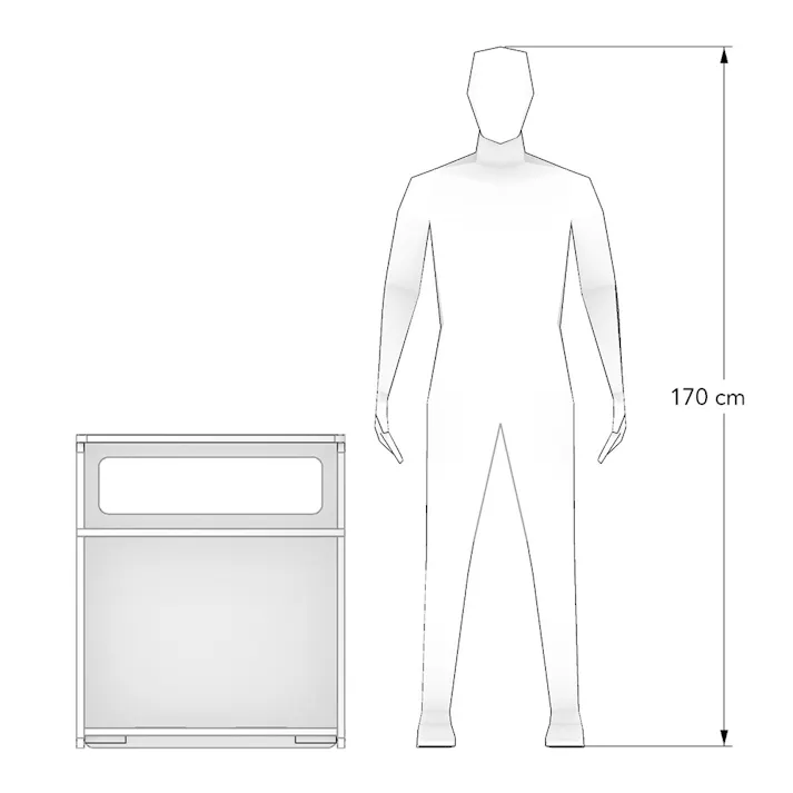 【CDM】木製キッチンカウンター【別送品】