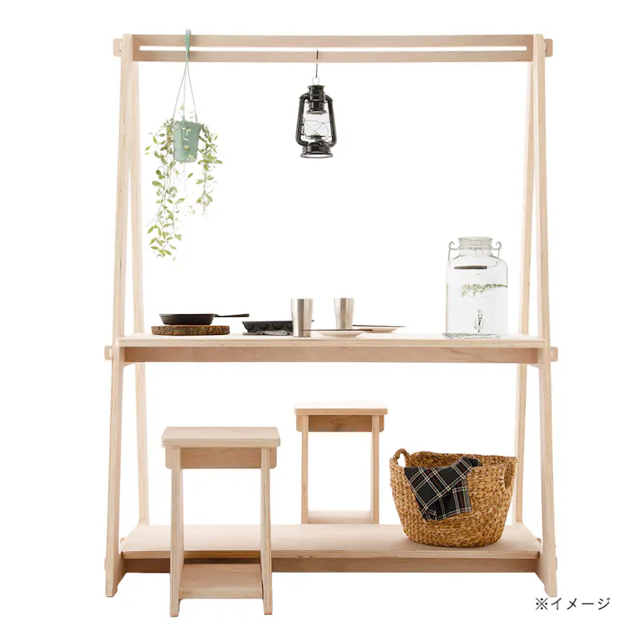 【CDM】屋台テーブルM(スツール1脚付き)【別送品】