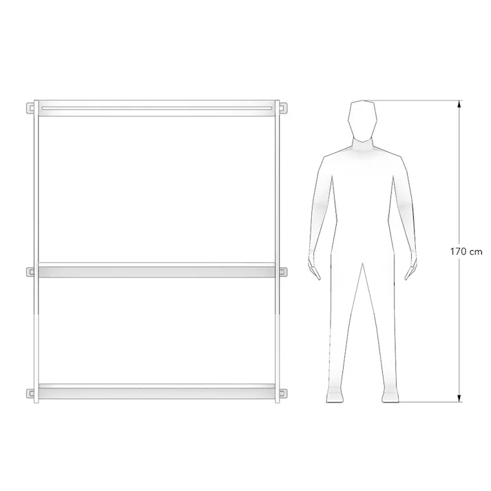 【CDM】屋台テーブルM(スツール1脚付き)【別送品】