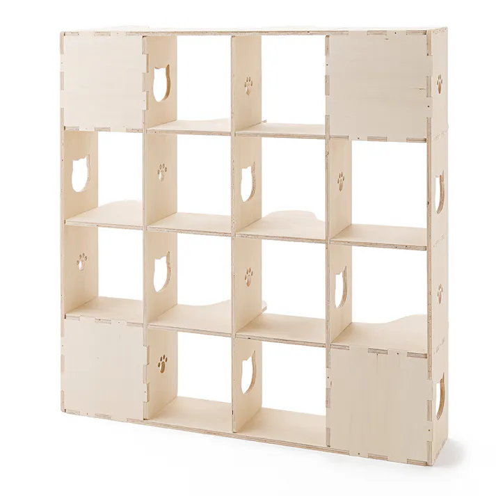 【CDM】ねこのアパートシェルフ L(シナ)【別送品】