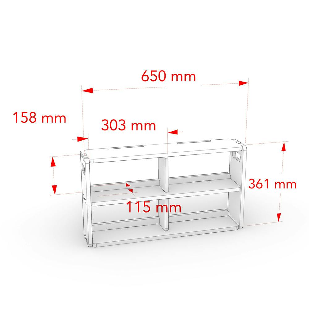 CDM】組み合わせるボックス収納S【別送品】 | 本棚・書棚・ブック
