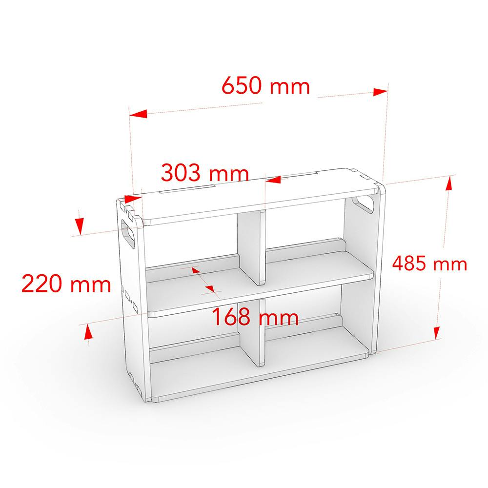 CDM】組み合わせるボックス収納M【別送品】 | 本棚・書棚・ブック