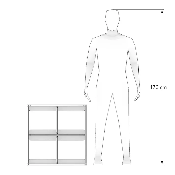 【CDM】組み合わせるボックス収納L【別送品】