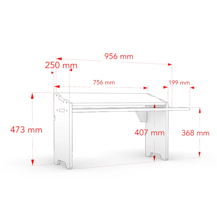 【CDM】ゲーミング座椅子テーブル(右タイプ)【別送品】