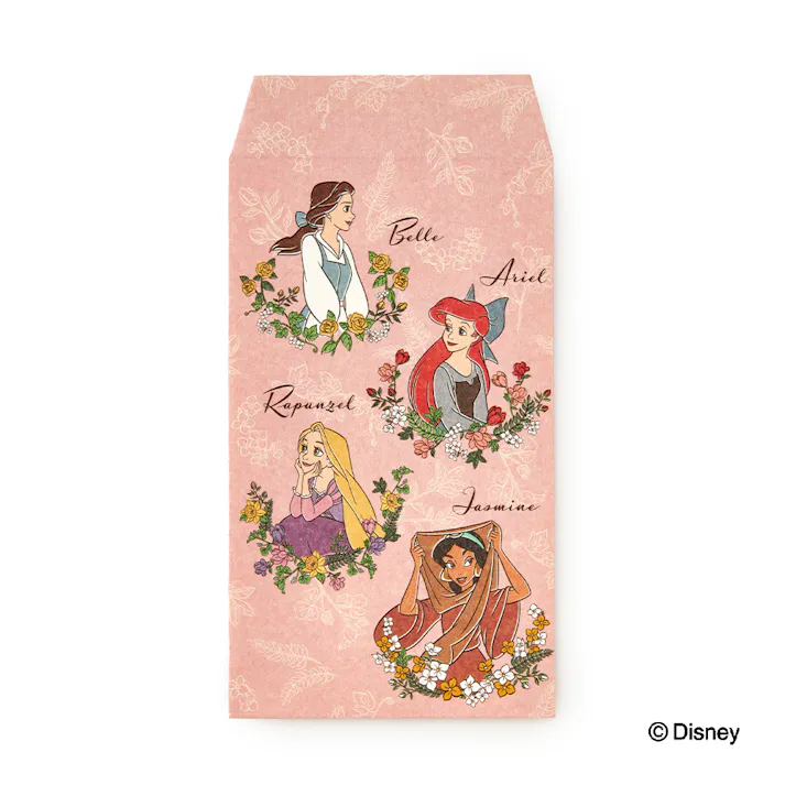 五型ポチ袋 ディズニープリンセス(5枚入)