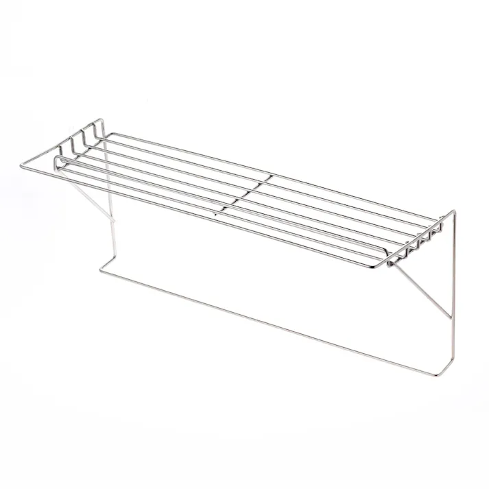 浮かせて収納 ステンレスタオルバーシェルフ