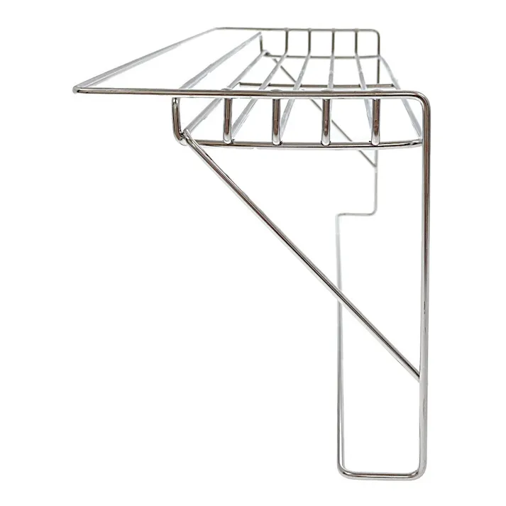 浮かせて収納 ステンレスタオルバーシェルフ