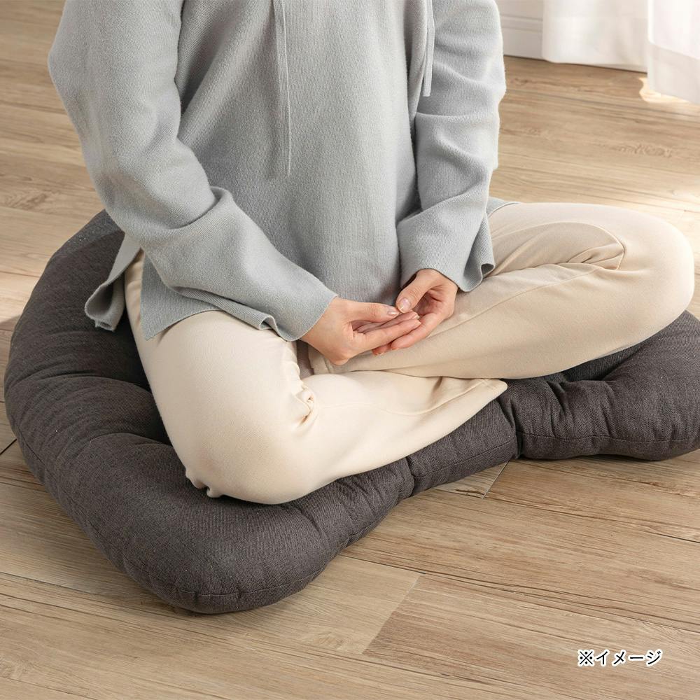 クッション イケヒコ レイク ジャンボクッション 600×600mm ブラウン 9165589 1個