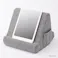 タブレットスタンドクッション グレー
