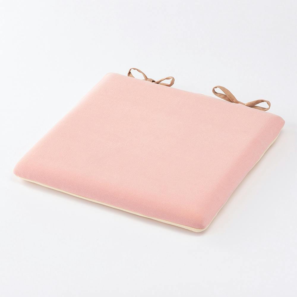 もちもち様　ご依頼品 低反発もちもちシートクッション ベージュ/ピンク 40×40cm