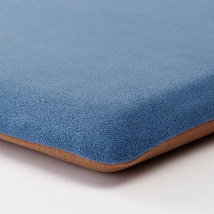 もちもちシートクッション 四角 ブラウン/ネイビー