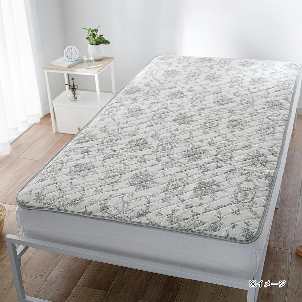 もっとひんやり 消臭敷パッド Pitapa グレー シングル 100×200cm