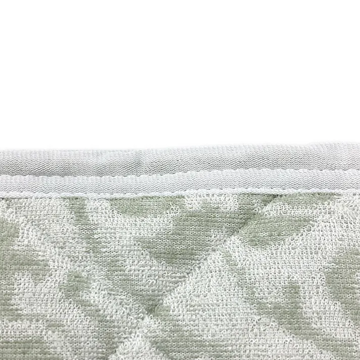 タオル素材の敷パッド Pitapa グリーン シングル 100×200cm