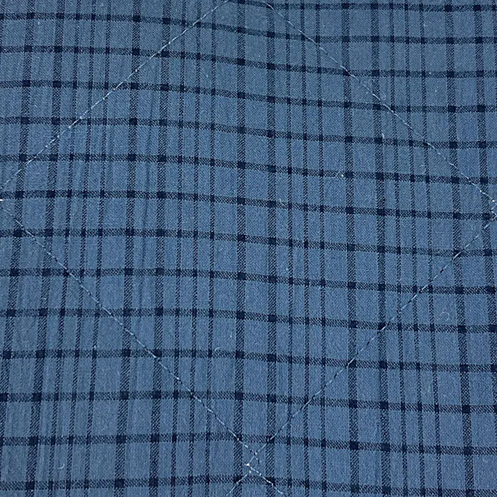 綿100%の敷パッド Pitapa ネイビー シングル 100×200cm