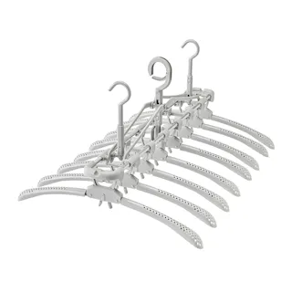 渡し干しできる 楽干し・楽カケワンタッチスライド 8連ハンガー