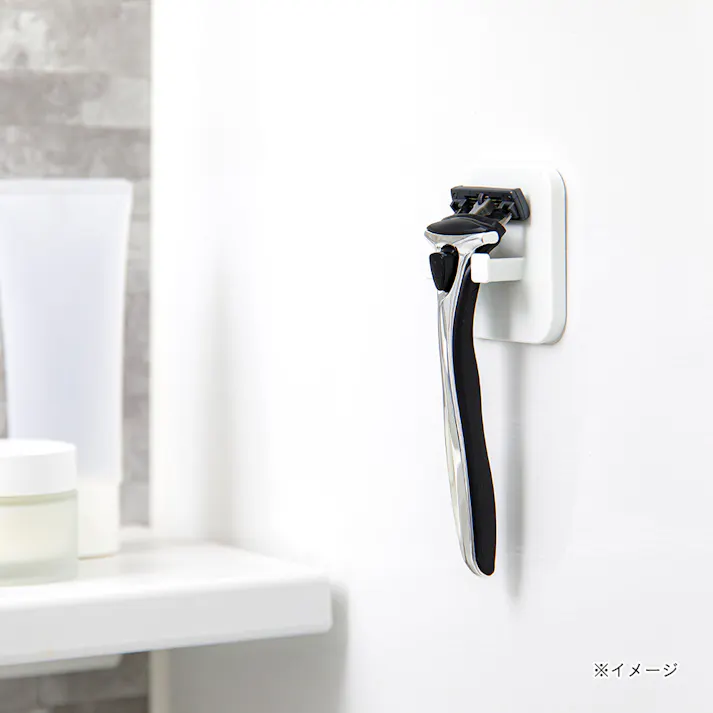 浮かせて収納 シェーバーホルダー 吸着タイプ