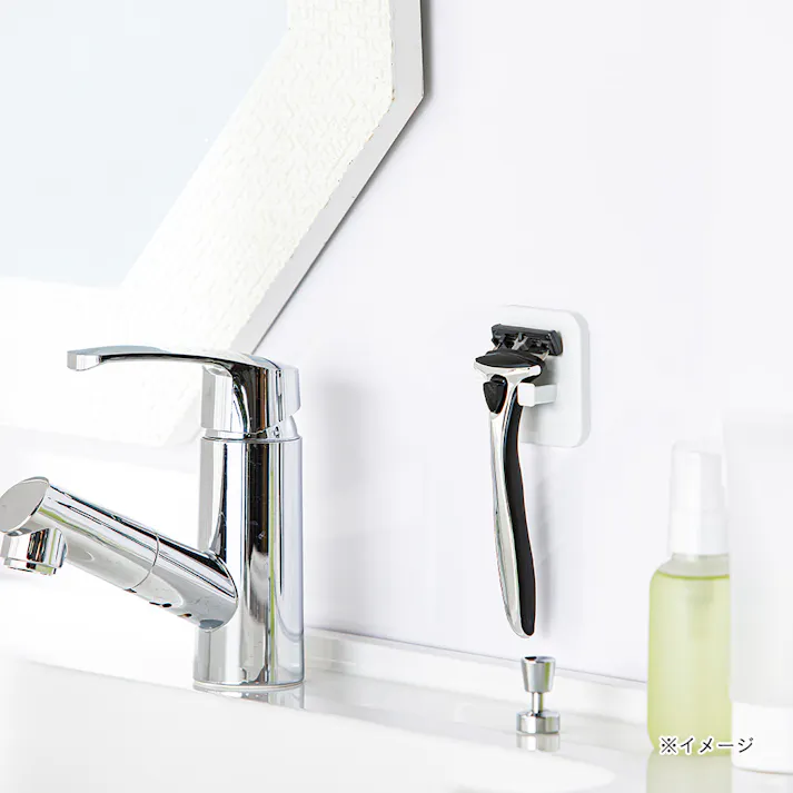 浮かせて収納 シェーバーホルダー 吸着タイプ