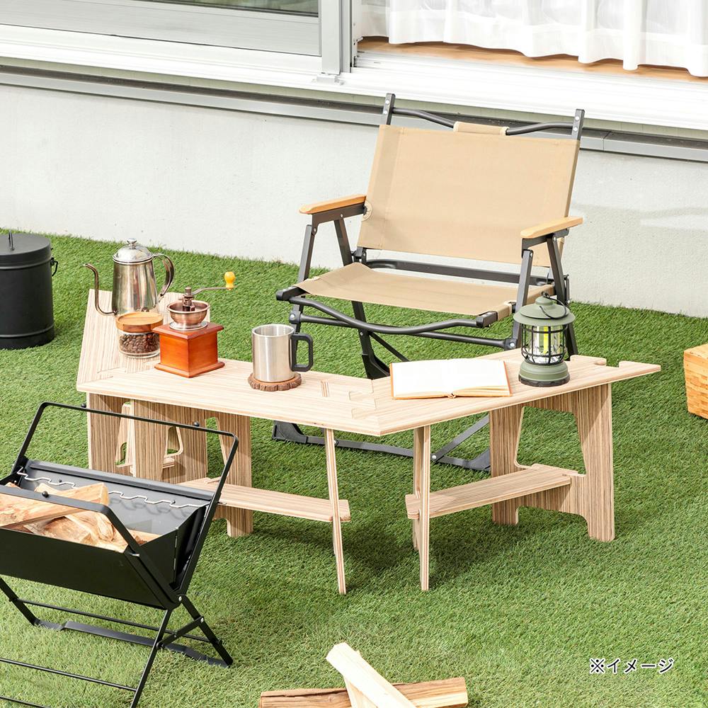 カインズ 組み合わせて使えるヘキサテーブル 大 | 木材 通販