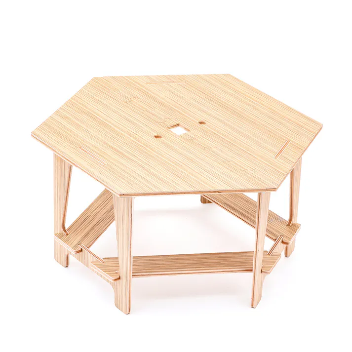 カインズ 組み合わせて使えるヘキサテーブル 小