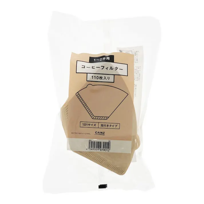 コーヒーフィルター101 110枚入り ブラウン