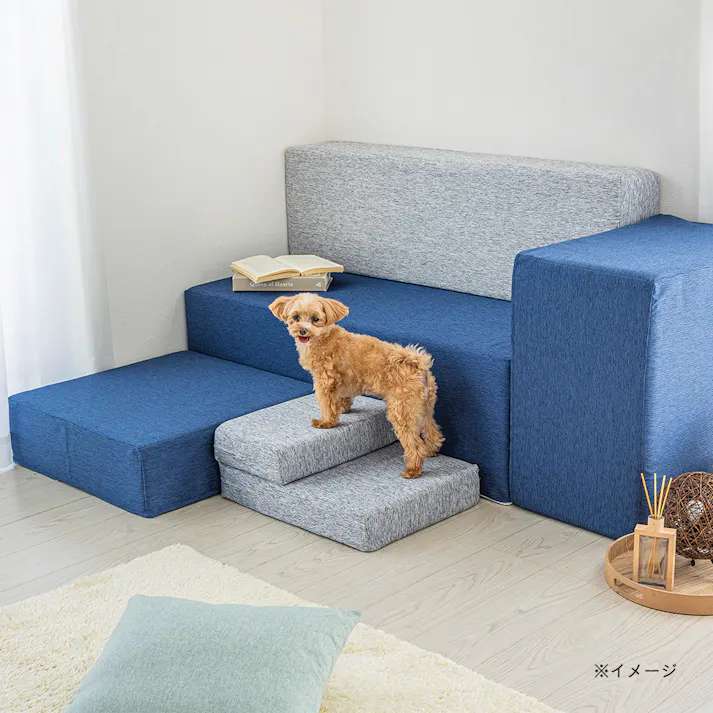 ステップになるペットマットグレー