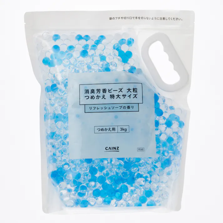 消臭ビーズ 大粒 リフレッシュソープの香り 詰替 3kg