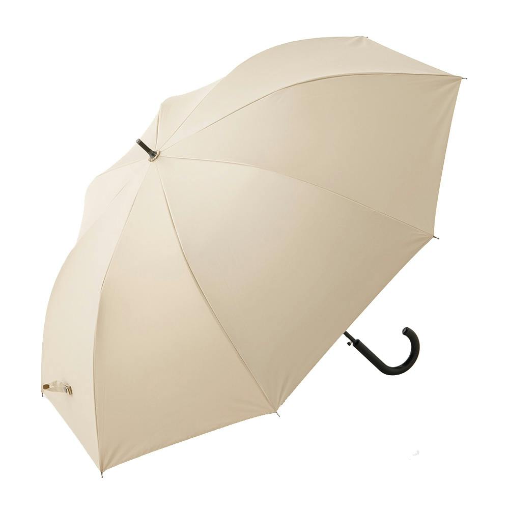 日差しも紫外線も雨も遮れる長傘 65cm ベージュ | 傘・バッグ・スリッパ・服飾雑貨 | ホームセンター通販【カインズ】