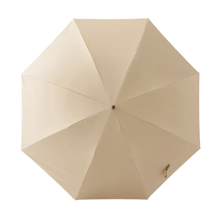 日差しも紫外線も雨も遮れる長傘 65cm ベージュ