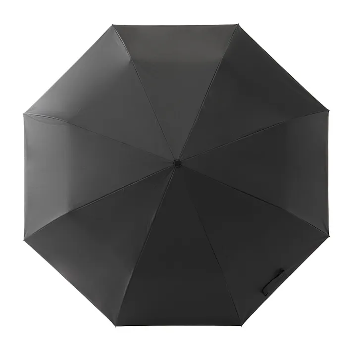 日差しも紫外線も雨も遮れる折傘 70cm ブラック