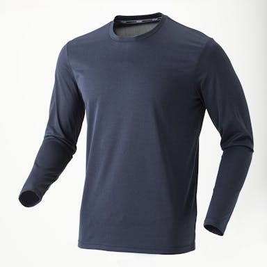 カインズ 接触冷感Tシャツ 長袖 3L 杢ブルー