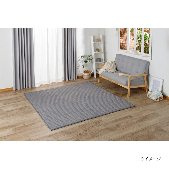 &Pet UDCラグ Pitapa グレー 185×185cm