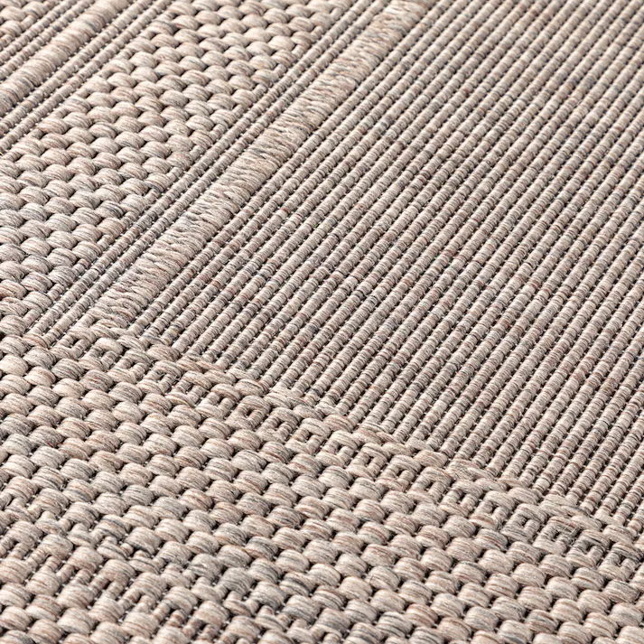 汚れが取れやすいダイニングラグ ウィルトン モカ 180×180cm