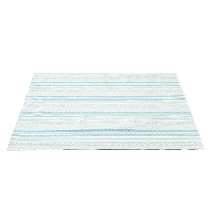 カインズ クッションレジャーシート L ボーダーブルー