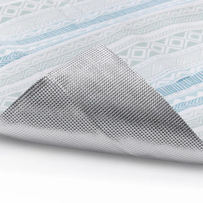 カインズ クッションレジャーシート L ボーダーブルー