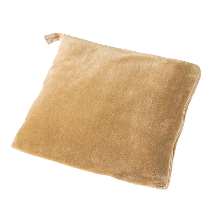 カインズ ブランケットにもなるクッション ベージュ