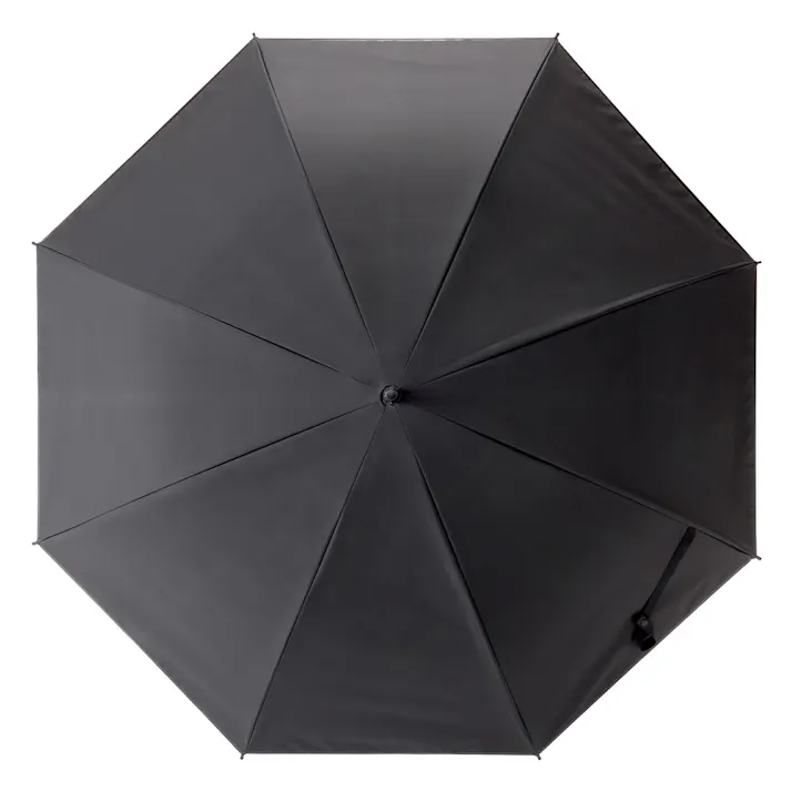 折れにくいワンタッチ式カラービニール傘 70cm ブラック