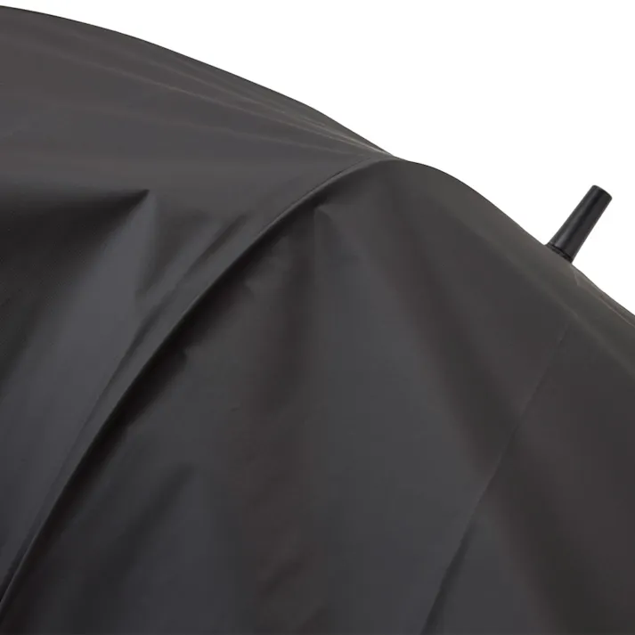 折れにくいワンタッチ式カラービニール傘 70cm ブラック
