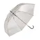 折れにくいワンタッチ式カラービニール傘 70cm クリアグレー