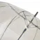 折れにくいワンタッチ式カラービニール傘 70cm クリアグレー