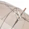 折れにくいワンタッチ式カラービニール傘 65cm クリアブラウン