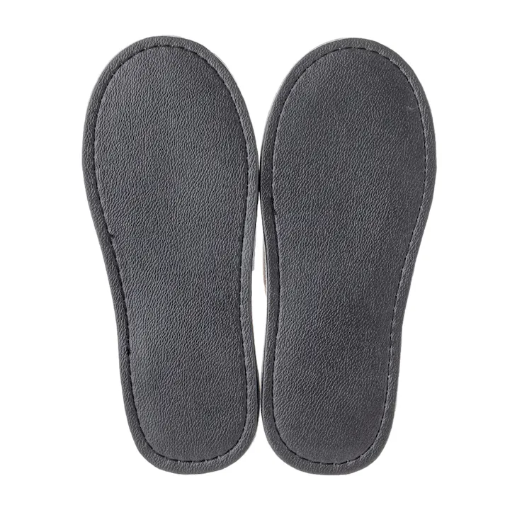 ニットダブルメッシュスリッパ 3L グレー