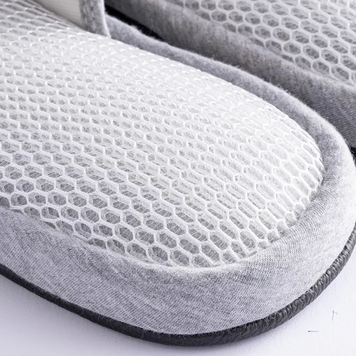 ニットダブルメッシュスリッパ 3L グレー