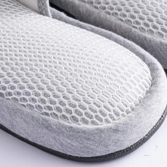 ニットダブルメッシュスリッパ グレー L