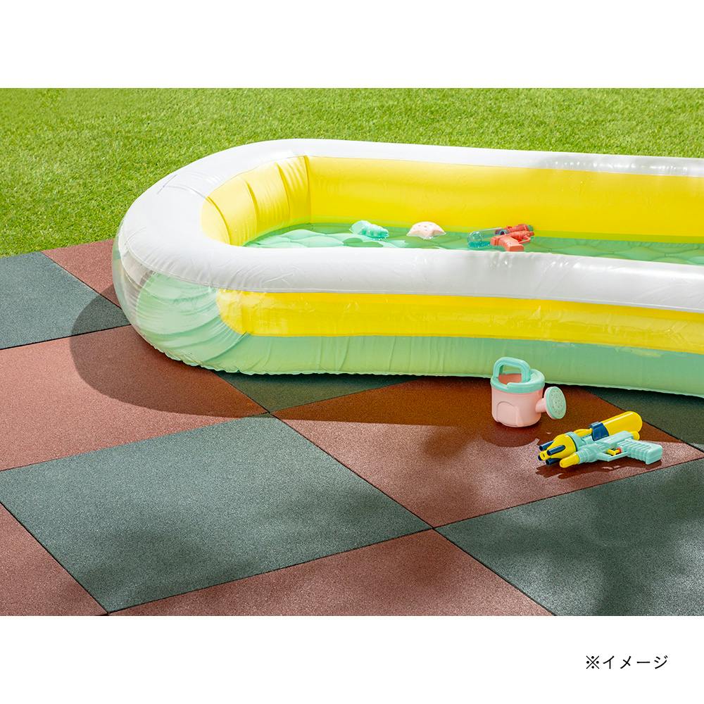 カインズ ラバーマット 50×50cm×2.5cm レッド | 保安用品 通販