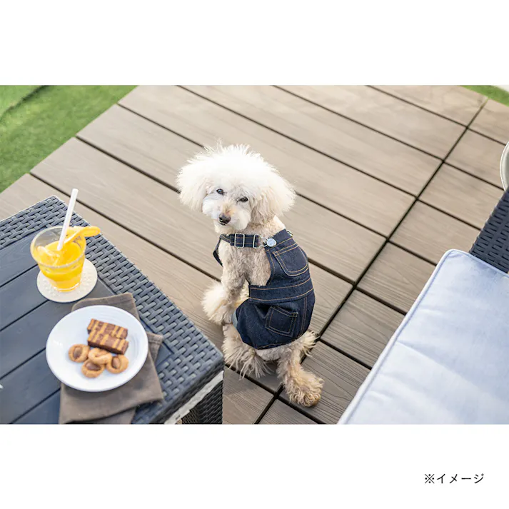 【送料無料】デニムオーバーオール Mサイズ ペット服(犬の服)
