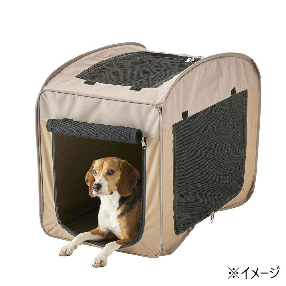 ペットケージケース ペットサークル ペットハウス メッシュ 折りたたみ 114x62cm 犬