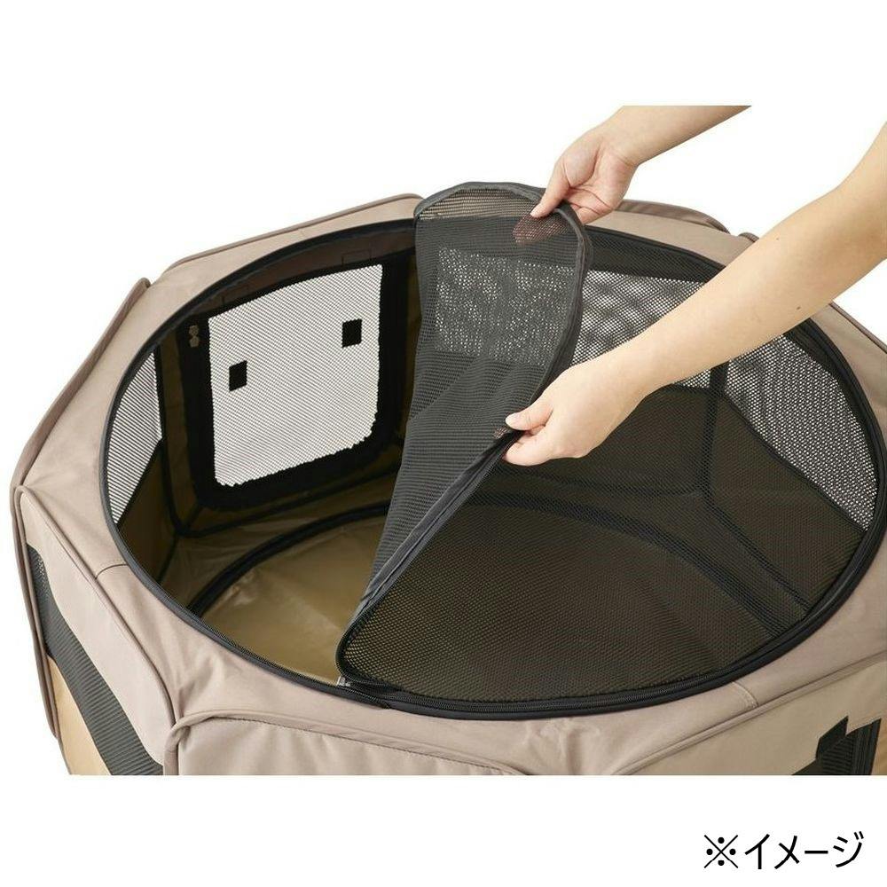 Amazon | カインズ(CAINZ) 折りたたみメッシュサークル ベージュ
