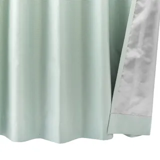 極断カーテン ヒート ミントグリーン 100×230cm 2枚組【別送品】