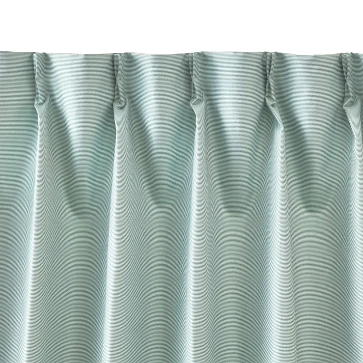 極断カーテン ヒート ミントグリーン 100×230cm 2枚組【別送品】